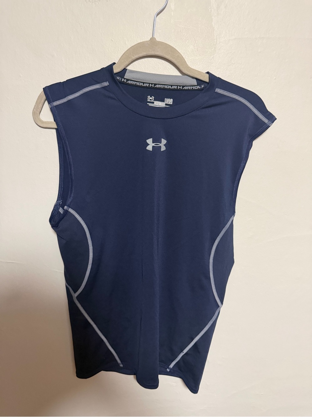 Under Armour Navy Blue HeatGear Compression Shirt